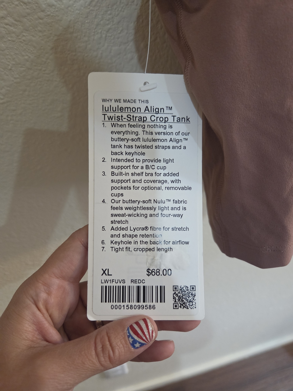 lululemon athletica Red Clay Twisted-Strap Cropped Tank XL - Picture 8 of 11